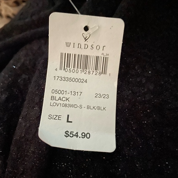 NWT Windsor Toni Glitter Cowl Neck Long Sleeved Mini Dress - Picture 4 of 6